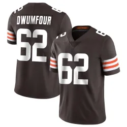Cleveland Browns Men's Limited Brown Team Color Vapor Untouchable Jersey (62 Michael Dwumfour)