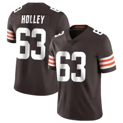 Cleveland Browns Men's Limited Brown Team Color Vapor Untouchable Jersey (63 Ralph Holley)