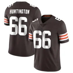Cleveland Browns Men's Limited Brown Team Color Vapor Untouchable Jersey (66 Adin Huntington)
