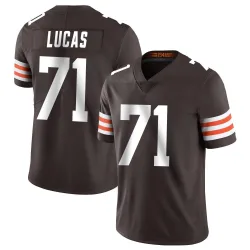 Cleveland Browns Men's Limited Brown Team Color Vapor Untouchable Jersey (71 Cornelius Lucas)