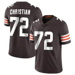 Cleveland Browns Men's Limited Brown Team Color Vapor Untouchable Jersey (72 Geron Christian)