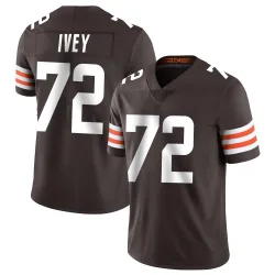 Cleveland Browns Men's Limited Brown Team Color Vapor Untouchable Jersey (72 Jason Ivey)
