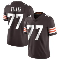 Cleveland Browns Men's Limited Brown Team Color Vapor Untouchable Jersey (77 Wyatt Teller)