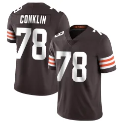 Cleveland Browns Men's Limited Brown Team Color Vapor Untouchable Jersey (78 Jack Conklin)