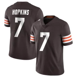 Cleveland Browns Men's Limited Brown Team Color Vapor Untouchable Jersey (7 Dustin Hopkins)