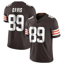 Cleveland Browns Men's Limited Brown Team Color Vapor Untouchable Jersey (89 Kaden Davis)