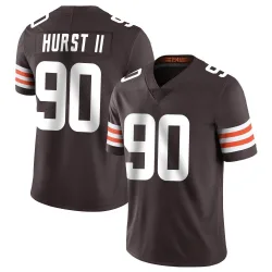 Cleveland Browns Men's Limited Brown Team Color Vapor Untouchable Jersey (90 Maurice Hurst II)