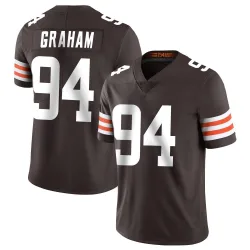 Cleveland Browns Men's Limited Brown Team Color Vapor Untouchable Jersey (94 Mason Graham)