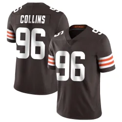 Cleveland Browns Men's Limited Brown Team Color Vapor Untouchable Jersey (96 Maliek Collins)