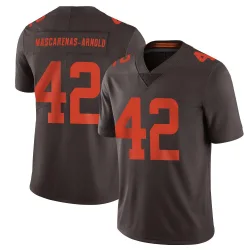 Cleveland Browns Men's Limited Brown Vapor Alternate Jersey (42 Easton Mascarenas-Arnold)