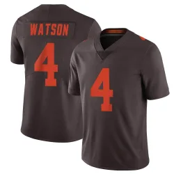 Cleveland Browns Men's Limited Brown Vapor Alternate Jersey (4 Deshaun Watson)