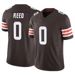 Cleveland Browns Men's Limited Brown Vapor F.U.S.E. Jersey (0 Ja'seem Reed)