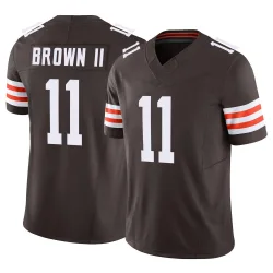 Cleveland Browns Men's Limited Brown Vapor F.U.S.E. Jersey (11 Tony Brown II)