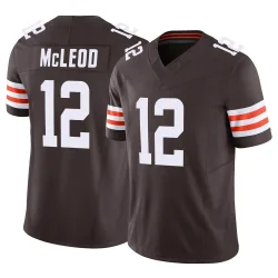 Cleveland Browns Men's Limited Brown Vapor F.U.S.E. Jersey (12 Rodney McLeod Jr.)