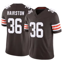 Cleveland Browns Men's Limited Brown Vapor F.U.S.E. Jersey (36 Troy Hairston)