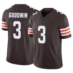 Cleveland Browns Men's Limited Brown Vapor F.U.S.E. Jersey (3 Marquise Goodwin)