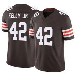 Cleveland Browns Men's Limited Brown Vapor F.U.S.E. Jersey (42 John Kelly Jr.)