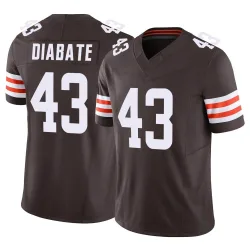 Cleveland Browns Men's Limited Brown Vapor F.U.S.E. Jersey (43 Mohamoud Diabate)