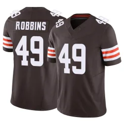 Cleveland Browns Men's Limited Brown Vapor F.U.S.E. Jersey (49 Aidan Robbins)