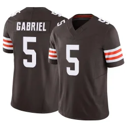 Cleveland Browns Men's Limited Brown Vapor F.U.S.E. Jersey (5 Dillon Gabriel)