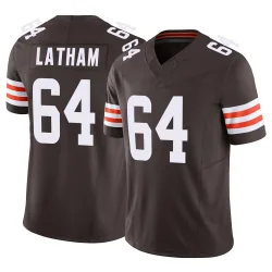 Cleveland Browns Men's Limited Brown Vapor F.U.S.E. Jersey (64 Brady Latham)