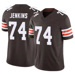 Cleveland Browns Men's Limited Brown Vapor F.U.S.E. Jersey (74 Teven Jenkins)