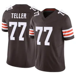 Cleveland Browns Men's Limited Brown Vapor F.U.S.E. Jersey (77 Wyatt Teller)