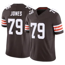 Cleveland Browns Men's Limited Brown Vapor F.U.S.E. Jersey (79 Dawand Jones)