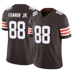 Cleveland Browns Men's Limited Brown Vapor F.U.S.E. Jersey (88 Harold Fannin Jr.)