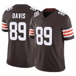 Cleveland Browns Men's Limited Brown Vapor F.U.S.E. Jersey (89 Kaden Davis)