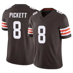 Cleveland Browns Men's Limited Brown Vapor F.U.S.E. Jersey (8 Kenny Pickett)