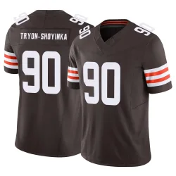 Cleveland Browns Men's Limited Brown Vapor F.U.S.E. Jersey (90 Joe Tryon-Shoyinka)