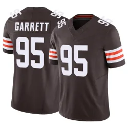 Cleveland Browns Men's Limited Brown Vapor F.U.S.E. Jersey (95 Myles Garrett)