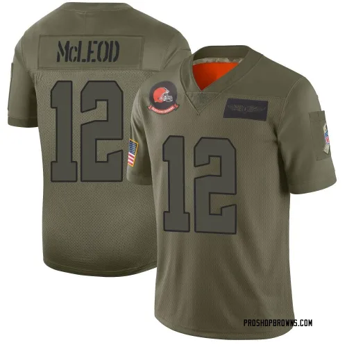 Cleveland Browns Men's Limited Camo 2019 Salute to Service Jersey (12 Rodney McLeod Jr.)