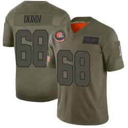 Cleveland Browns Men's Limited Camo 2019 Salute to Service Jersey (68 Michael Dunn)