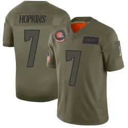 Cleveland Browns Men's Limited Camo 2019 Salute to Service Jersey (7 Dustin Hopkins)