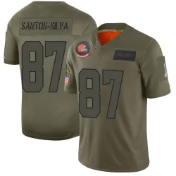 Cleveland Browns Men's Limited Camo 2019 Salute to Service Jersey (87 Marcus Santos-Silva)