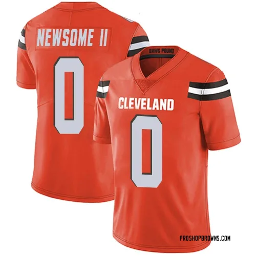 Cleveland Browns Men's Limited Orange Alternate Vapor Untouchable Jersey (0 Greg Newsome II)