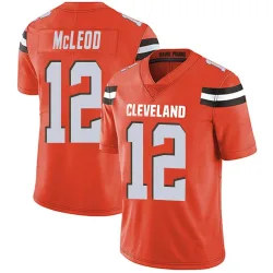 Cleveland Browns Men's Limited Orange Alternate Vapor Untouchable Jersey (12 Rodney McLeod Jr.)