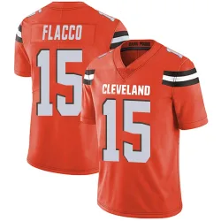 Cleveland Browns Men's Limited Orange Alternate Vapor Untouchable Jersey (15 Joe Flacco)