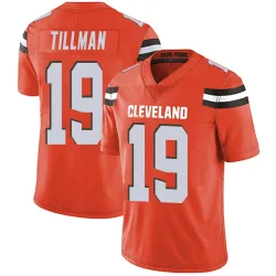 Cleveland Browns Men's Limited Orange Alternate Vapor Untouchable Jersey (19 Cedric Tillman)