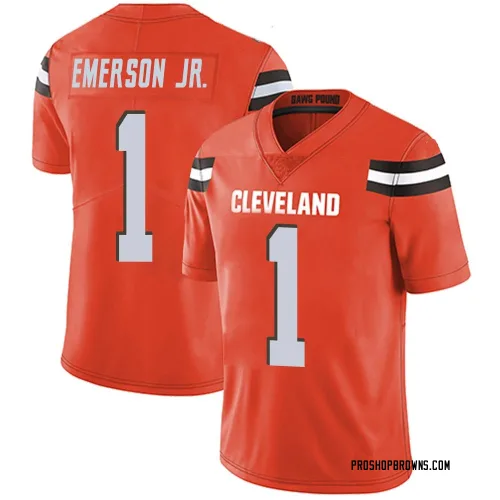 Cleveland Browns Men's Limited Orange Alternate Vapor Untouchable Jersey (1 Martin Emerson Jr.)