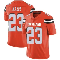 Cleveland Browns Men's Limited Orange Alternate Vapor Untouchable Jersey (23 Damontae Kazee)