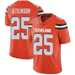 Cleveland Browns Men's Limited Orange Alternate Vapor Untouchable Jersey (25 George Atkinson)