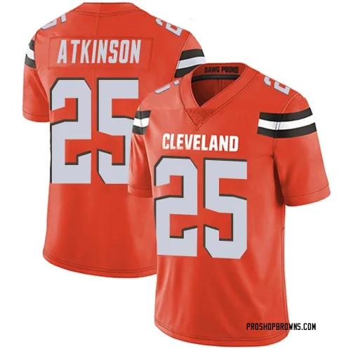 Cleveland Browns Men's Limited Orange Alternate Vapor Untouchable Jersey (25 George Atkinson)