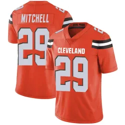 Cleveland Browns Men's Limited Orange Alternate Vapor Untouchable Jersey (29 Cameron Mitchell)