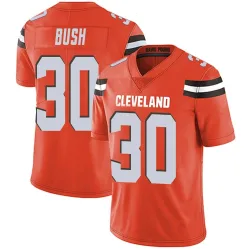 Cleveland Browns Men's Limited Orange Alternate Vapor Untouchable Jersey (30 Devin Bush)