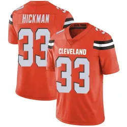 Cleveland Browns Men's Limited Orange Alternate Vapor Untouchable Jersey (33 Ronnie Hickman)