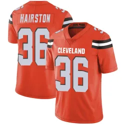 Cleveland Browns Men's Limited Orange Alternate Vapor Untouchable Jersey (36 Troy Hairston)