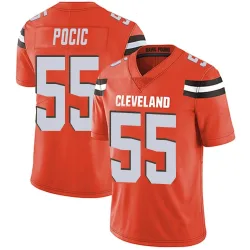 Cleveland Browns Men's Limited Orange Alternate Vapor Untouchable Jersey (55 Ethan Pocic)